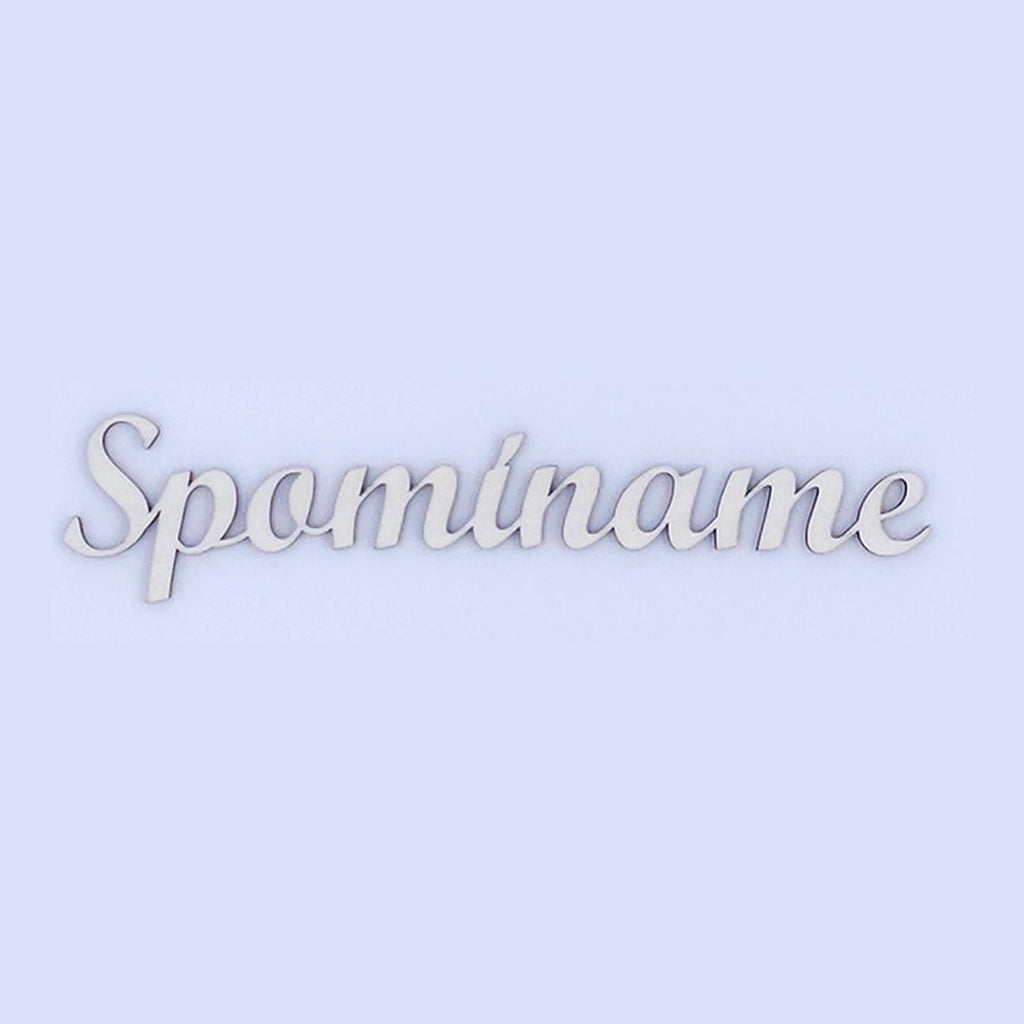 Drevený nápis Spomíname z 3 mm topoľovej preglejky